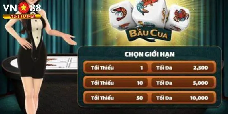 Bầu cua sử dụng bộ 3 viên xúc xắc